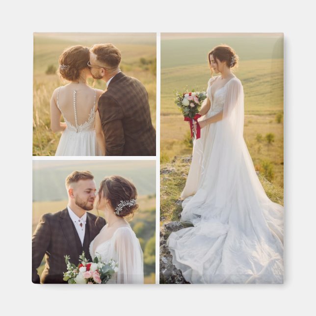 Imán Crear su propio Collage de fotos de 3 (Frente)