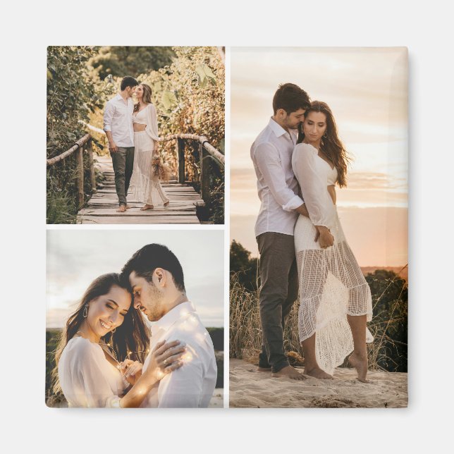 Imán Crear su propio Collage de fotos de 3 (Frente)