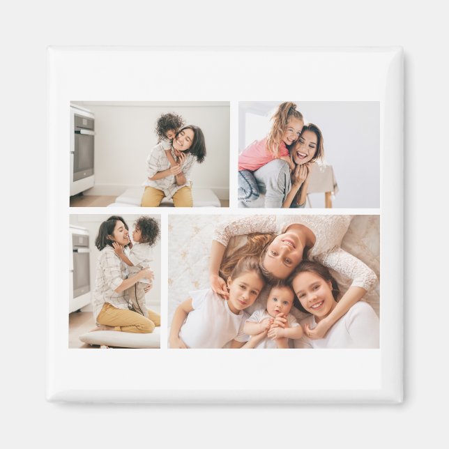 Imán Crear su propio Collage de fotos de 4 (Frente)