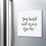 Imán Crear su propio presupuesto de caligrafía<br><div class="desc">Crea tu propio imán de presupuesto personalizado. Presenta una tipografía caligráfica minimalista.</div>