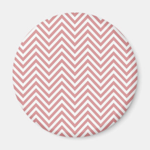 Imán Crear su propio Save the date Magnet Coral Chevron