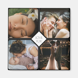 Imán Crear sus propias 4 fotos