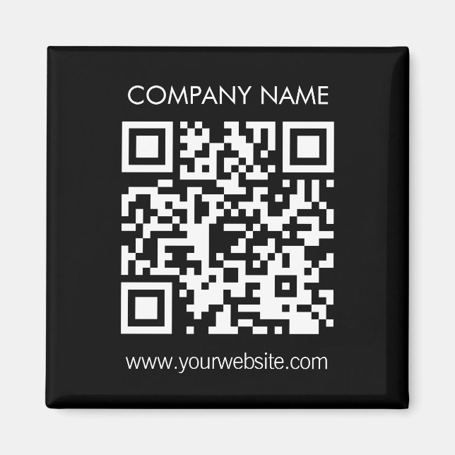 Imán Crear un código QR instantáneamente Diseño sencill (Frente)