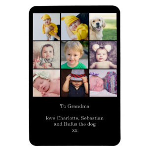 Imán Crear un Collage de fotos Personalizado 9 personal