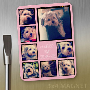 Imán Crear un Collage de fotos Personalizado con 8 foto