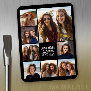 Imán Crear un Collage de fotos Personalizado con 8 foto