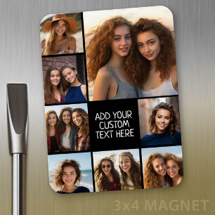Imán Crear un Collage de fotos Personalizado con 8 foto