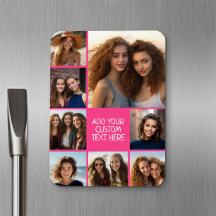 Imán Crear un Collage de fotos Personalizado con 8 foto