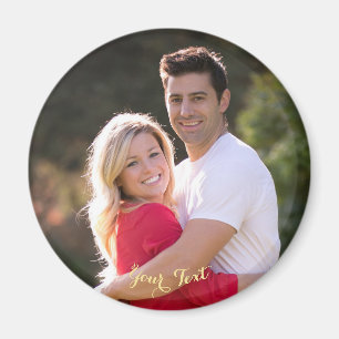 Imán Crear un lavavajillas de fotos redondo de Personal