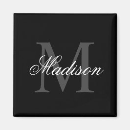 Imán Crear un nombre personalizado caligrafía monográfi