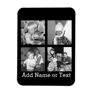 Imán Crear una colección de Instagram con 4 fotos - neg