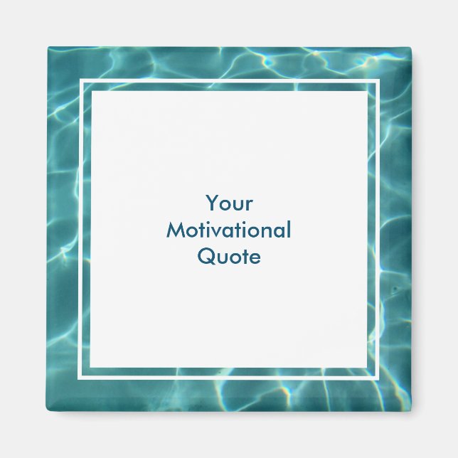 Imán Crear una foto de una cita motivacional (Frente)