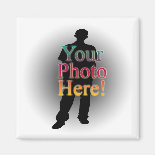 Imán Crear una foto personalizada Personalizado (Frente)