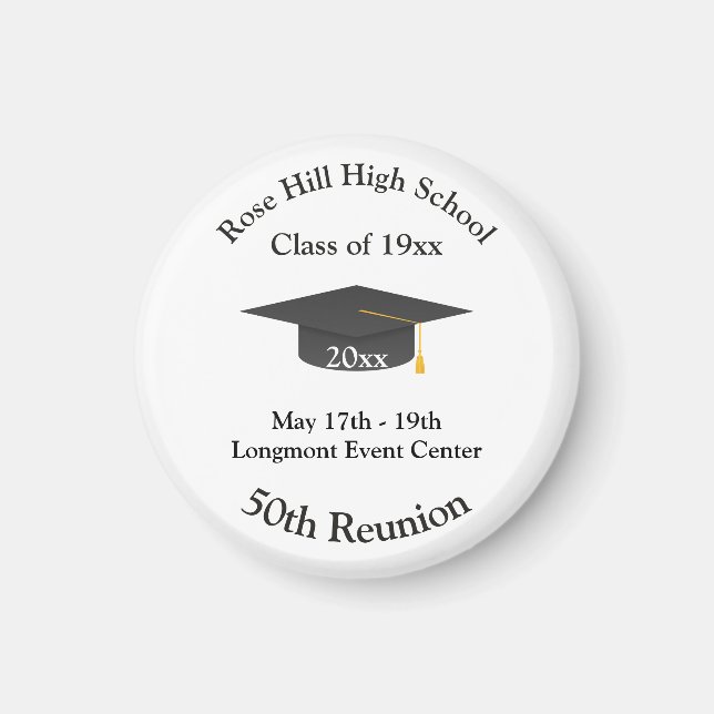 Imán Create Your Own Personalized Class Reunion Magnet (Frente)