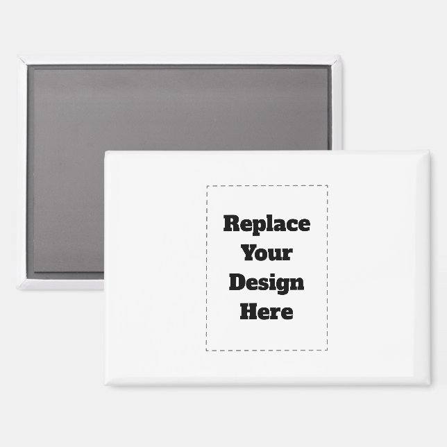 Imán Create Your Own white  (Anverso/Reverso)
