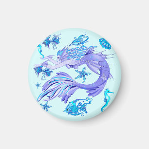 Imán Creatividad de hadas púrpura de Sirena