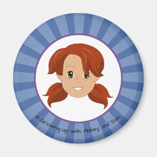 Imán Crecer con Abbey y Sam Blue Magnet (Abadía)