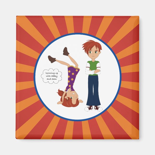 Imán Crecer con Abbey y Sam Magnet (Frente)