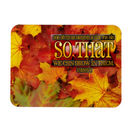 Imán Crecer en sueños" Cita Inspiradora flexible