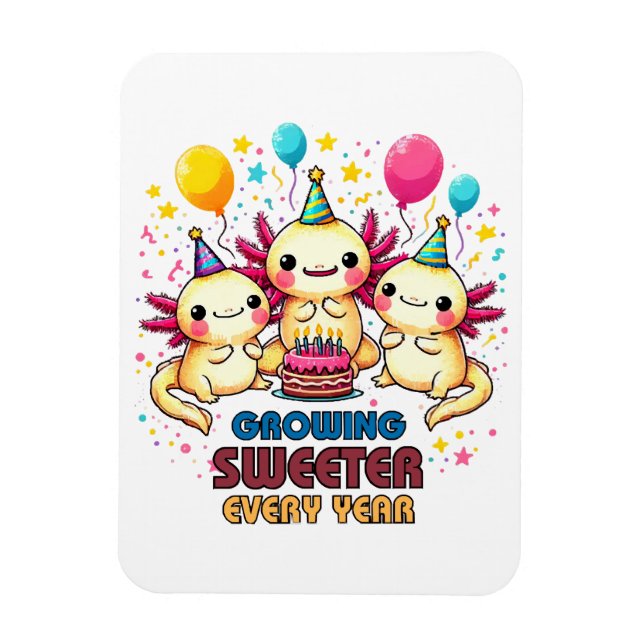 Imán Crecer más dulce con cada año (Vertical)