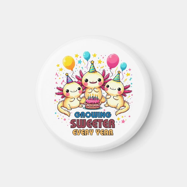 Imán Creciendo más dulce con cada año  (Frente)