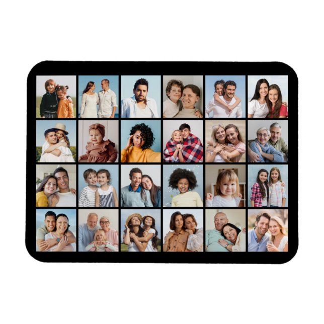 Imán Cree su propio Collage de fotos flexible de 24  (Horizontal)