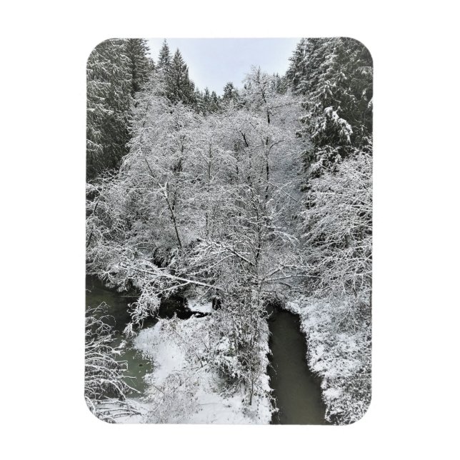 Imán Creek de Boeckman en invierno (Vertical)