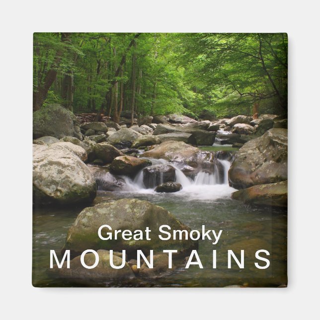Imán Creek de montaña / río - Grandes Montañas Smoky (Frente)