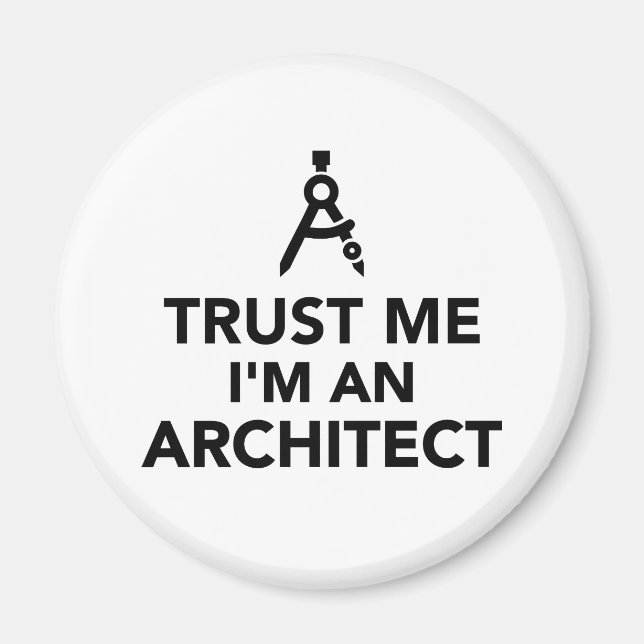 Imán Créeme, soy arquitecto (Frente)