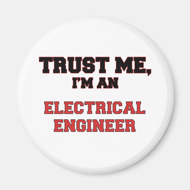 Imán Créeme, soy mi ingeniero eléctrico (Frente)