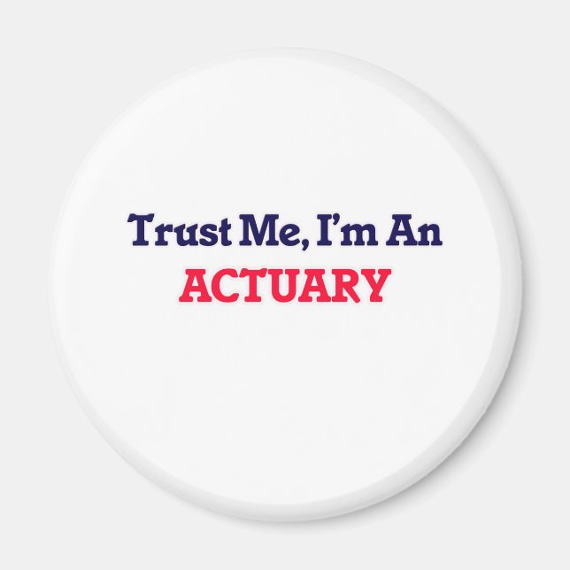 Imán Créeme, soy un actuario (Frente)