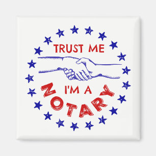 Imán Créeme, soy un apretón de manos notarial