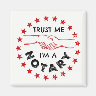 Imán Créeme, soy un apretón de manos notarial