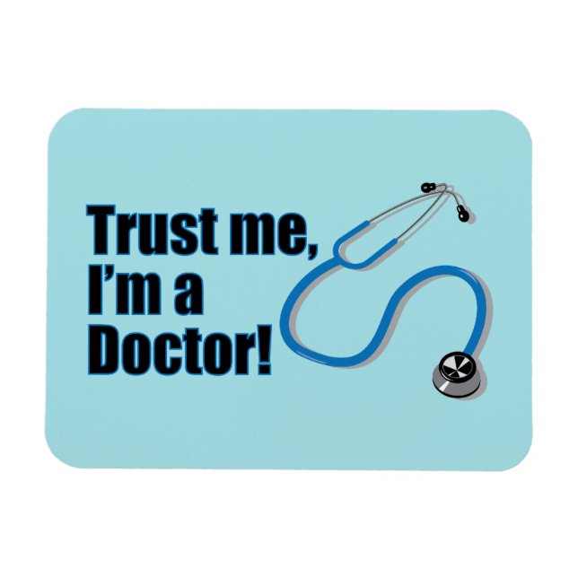 Imán Créeme, soy una cita graciosa Médica (Horizontal)