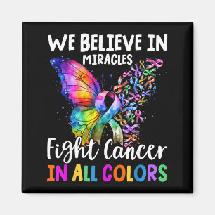 Imán Creemos en Milagros Lucha en Apoyo al Cáncer