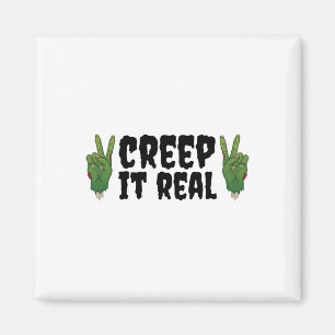Imán Creep It Real Zombie Halloween Zombie