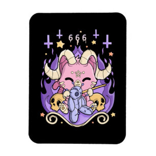 Imán Creepy Kawaii Chibi Horror Cute Creepy Gótico Past