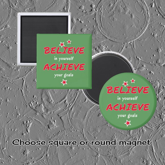 Imán Creer alcanzar el verde motivacional (Subido por el creador)