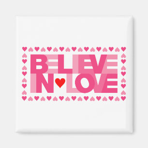 Imán Creer en el amor (rosa)