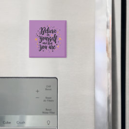 Imán Creer en el diseño de una cita motivacional