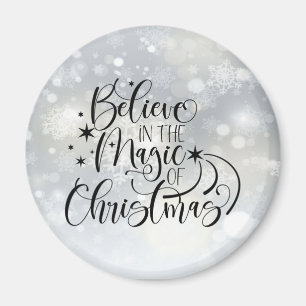 Imán Creer En La Magia De Los Navidades - Copo De Nieve
