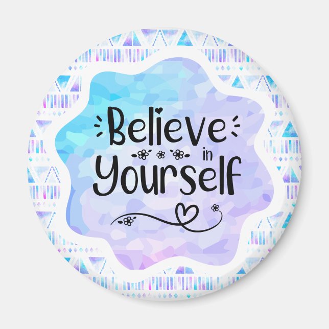 Imán Creer en ti mismo (Frente)