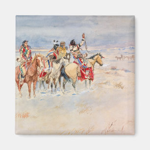 Imán Crees Meeting Traders, 1896 por Charles Marion Rus