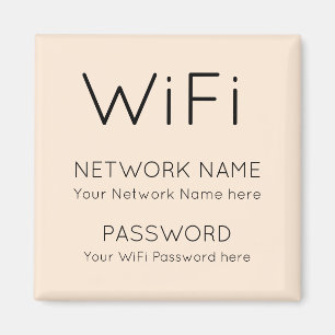 Imán Crema de contraseña de red de detalles de WiFi si