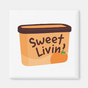 Imán crema de helado dulce de Livin'