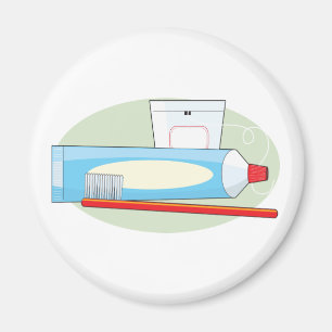 Imán Crema dental y cepillo