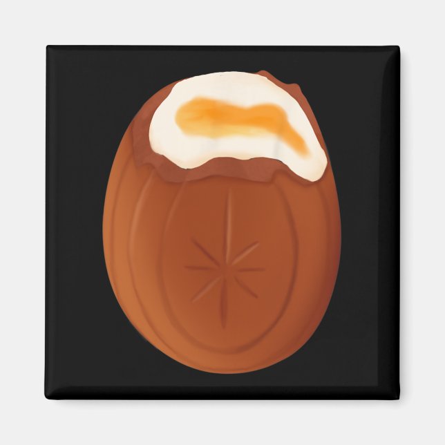 Imán Creme Egy Chocolate Easter Quirky Weird Funny (Frente)