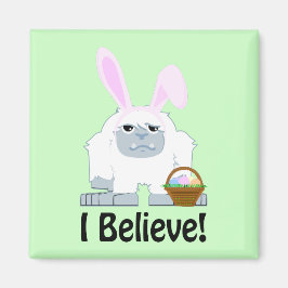 Imán ¡Creo! Easter Yeti
