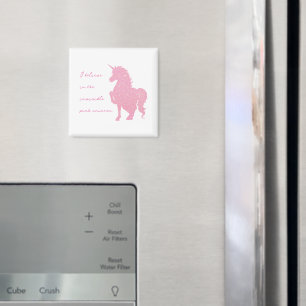 Imán Creo en el unicornio rosa invisible.