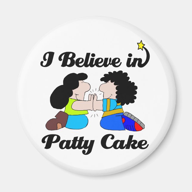 Imán creo en la torta de patty (Frente)
